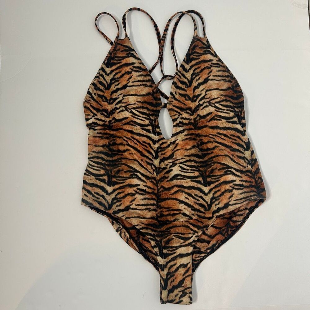 PEIXOTO ISLA ANIMAL PRINT ONE-PIECE XL
